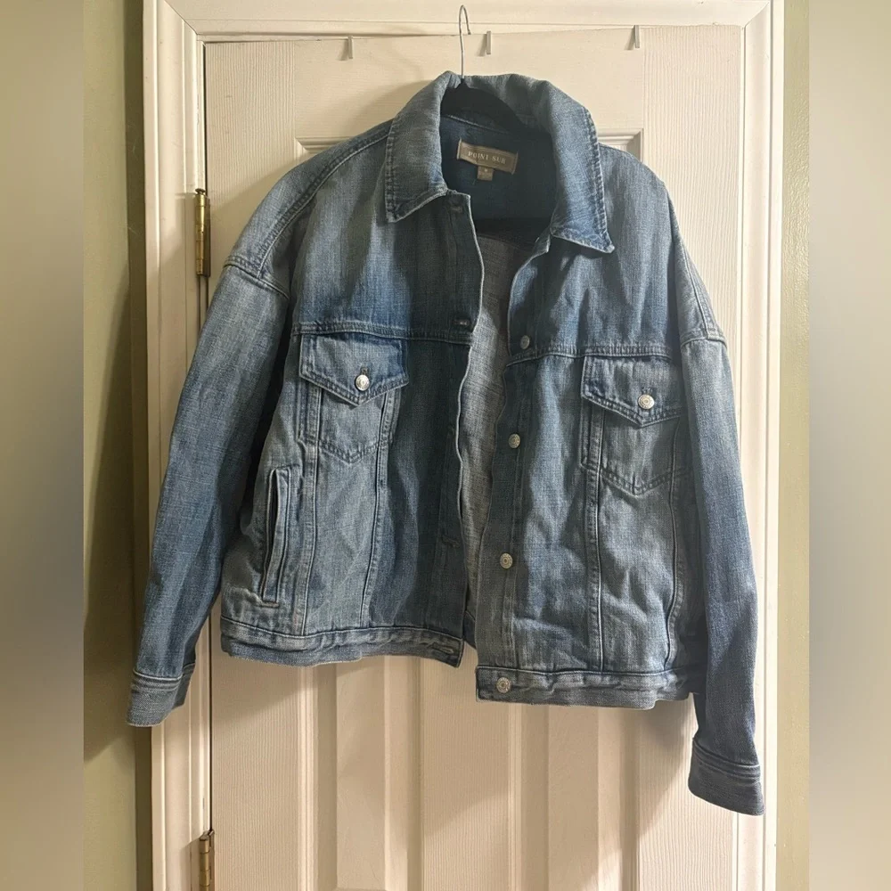 J. Crew Limited-edition Point Sur denim trucker jacket in Beach Way wash Medium